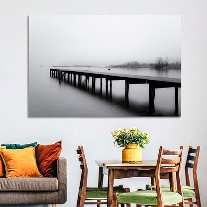 Wooden Lake Jetty Wall Art