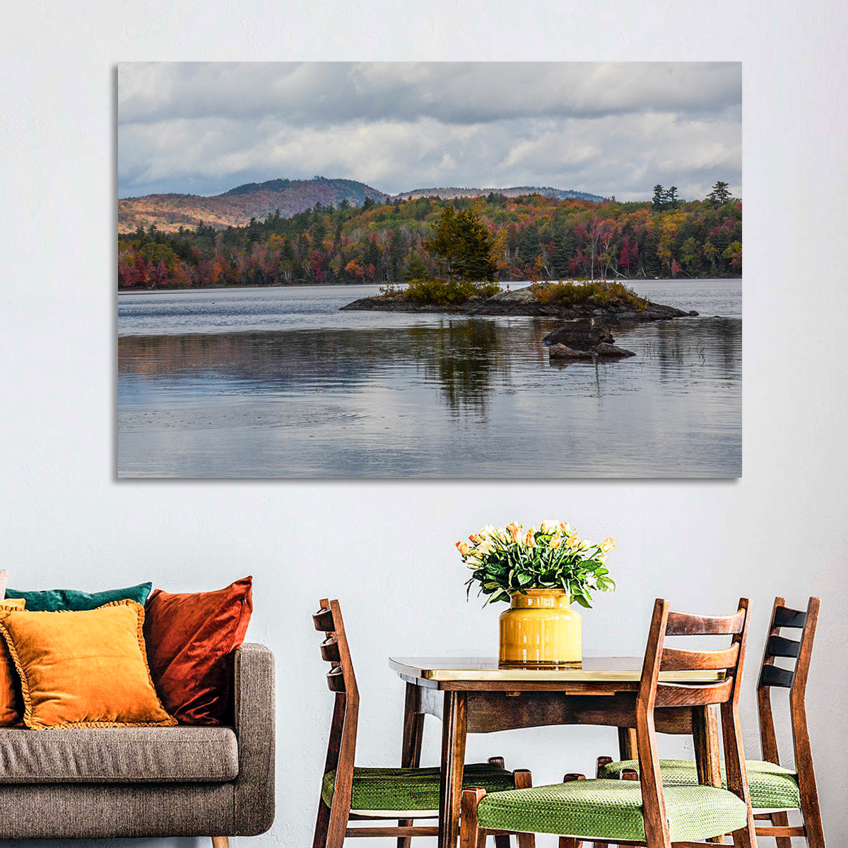 Lake Umbagog Autumn Reflection Wall Art