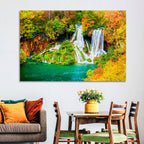 Plitvička Jezera Autumn Falls Wall Art