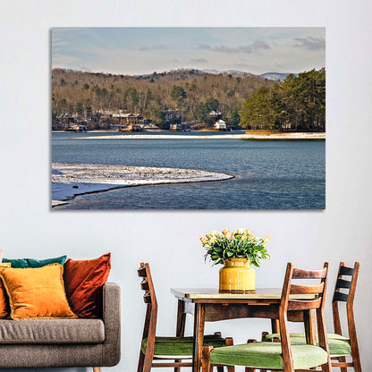 Lake Burton Winter Shoreline Wall Art