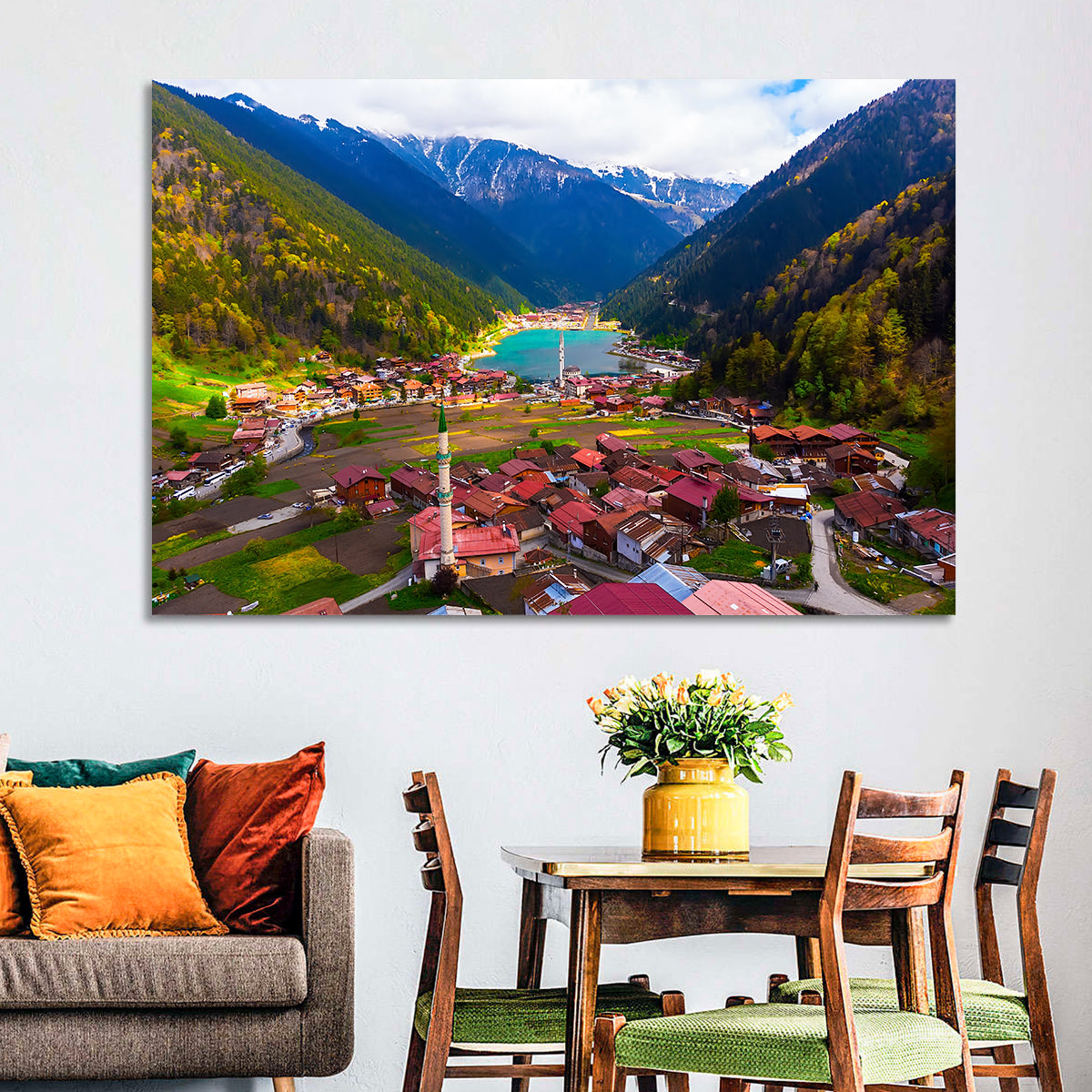 Uzungöl Village Overlook Wall Art