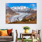 Aletsch Glacier Valley Wall Art