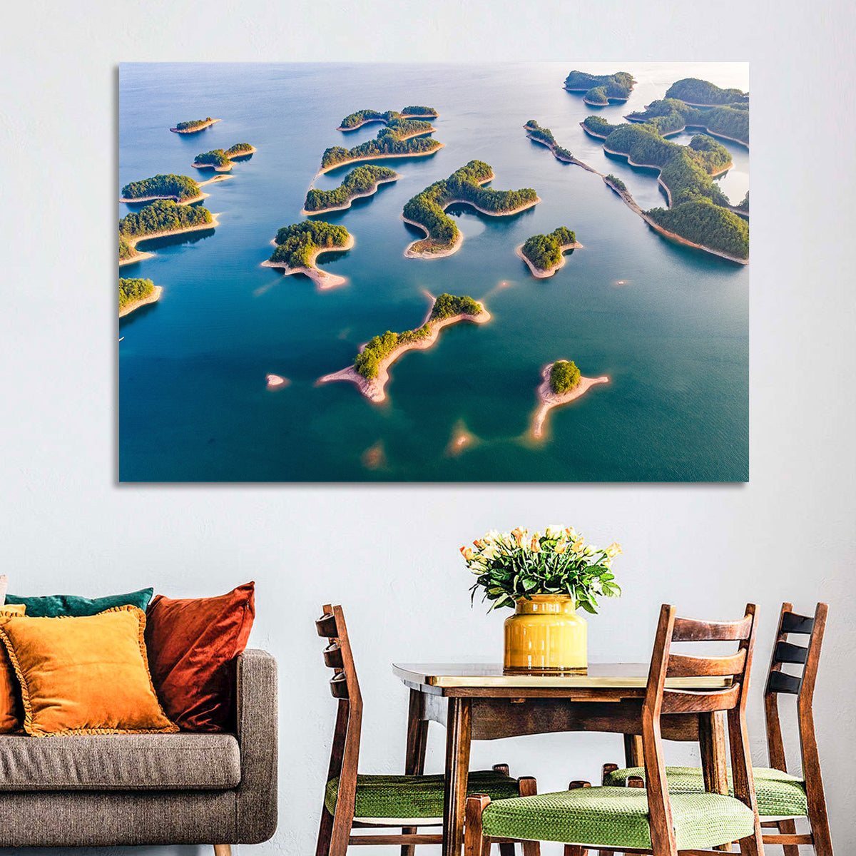Qiandao Lake Aerial View Wall Art