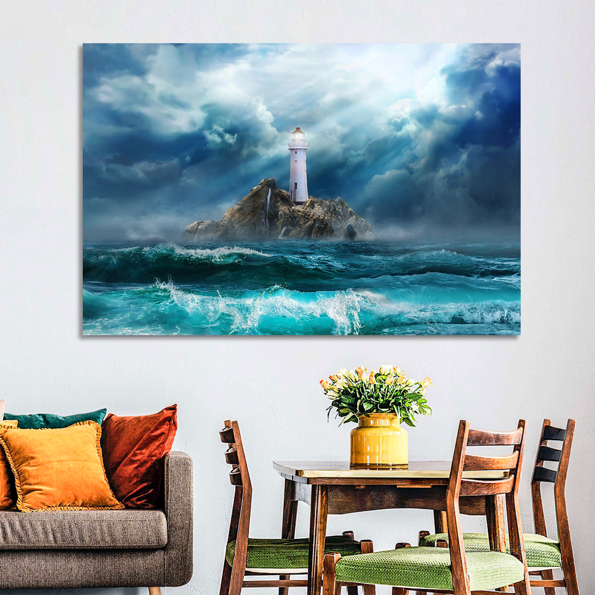 Rocky Island Lighthouse Wall Art