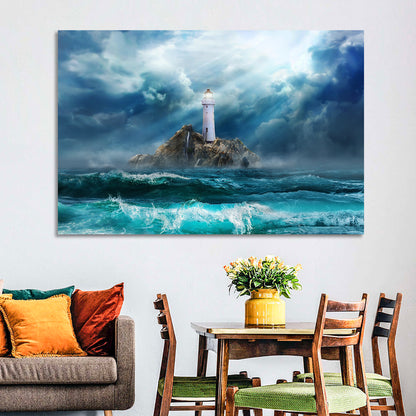 Rocky Island Lighthouse Wall Art
