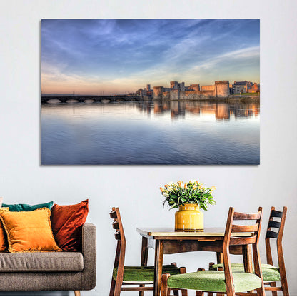 King John's Castle at Sunset Wall Art