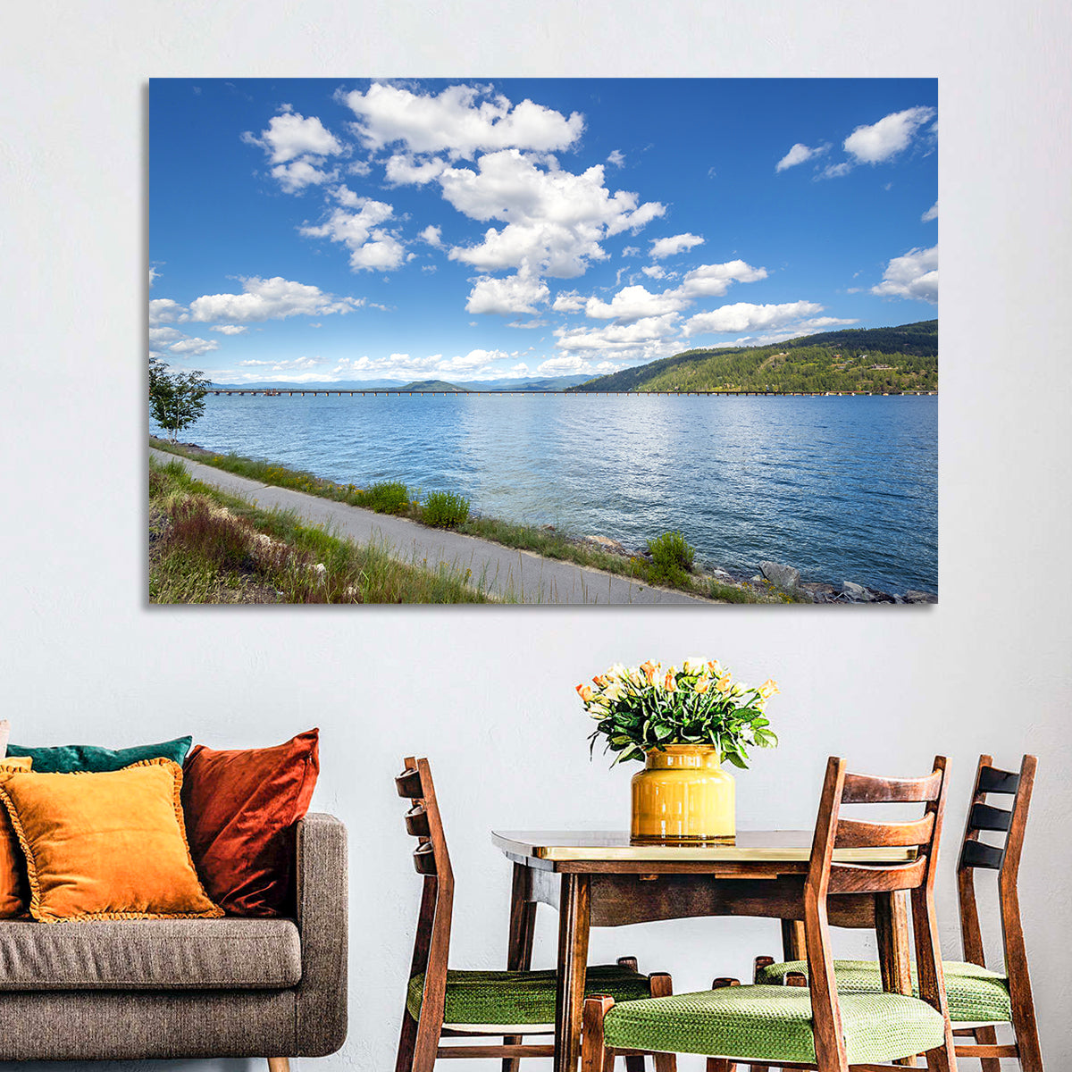 Lake Pend Oreille Bridge View Wall Art