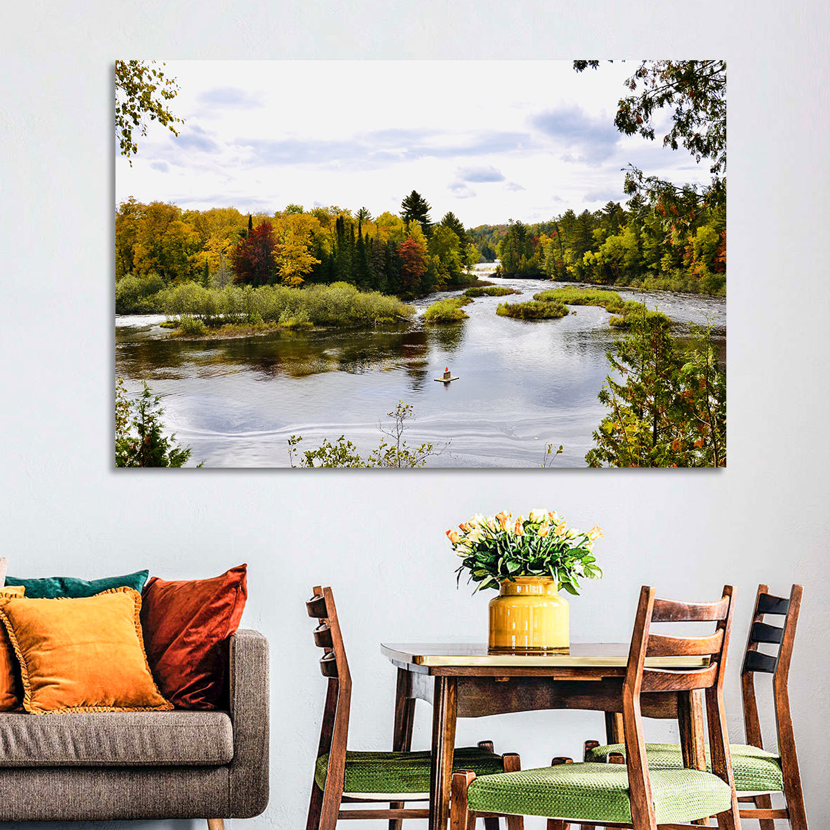 Tahquamenon River Autumn Scene Wall Art
