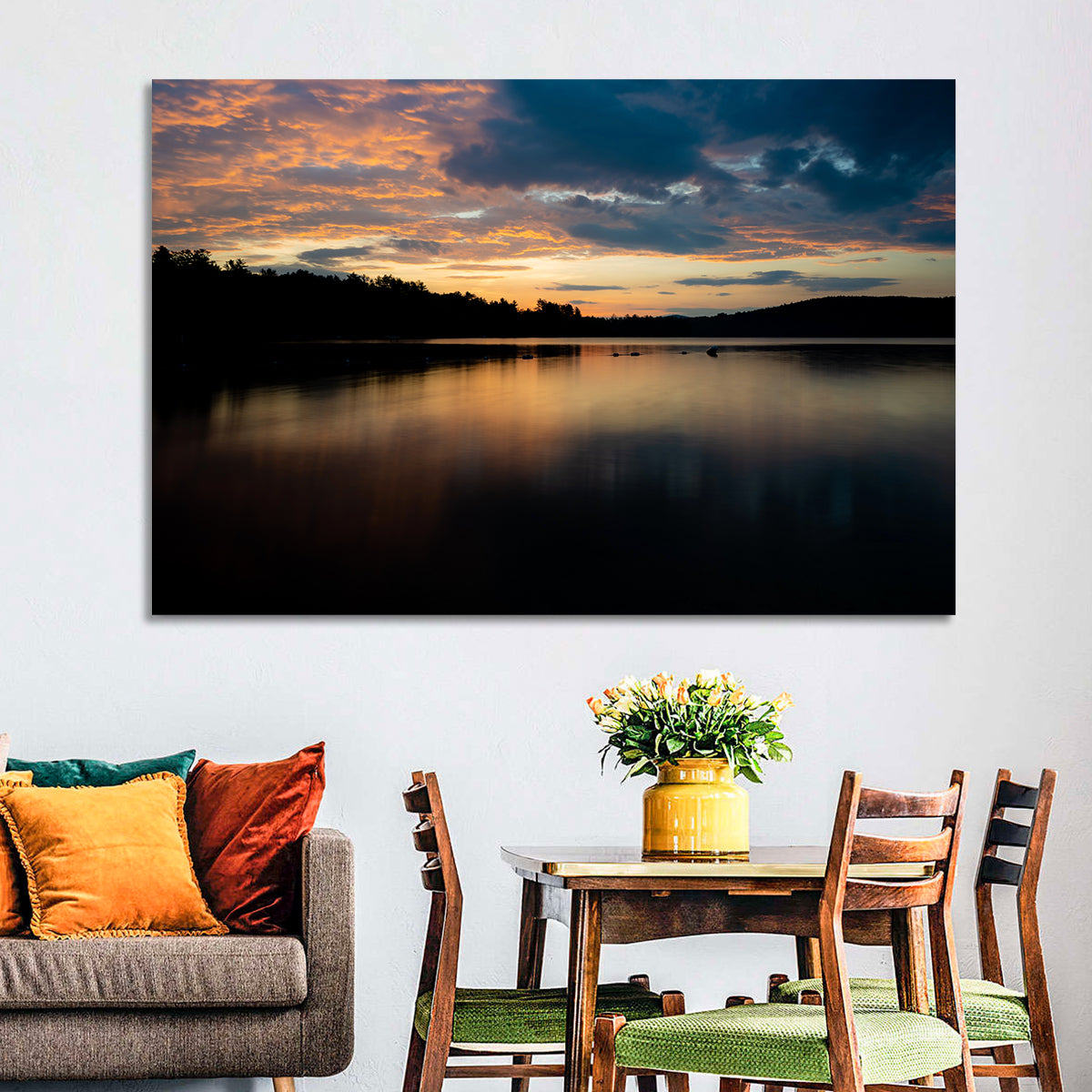 Lake Squam Sunrise Reflection Wall Art