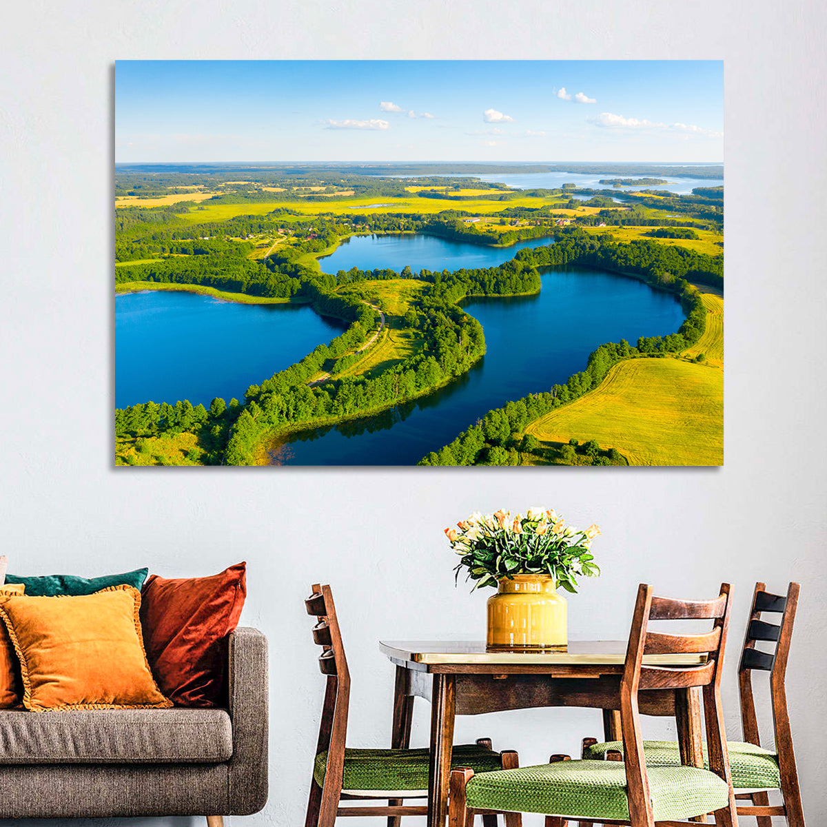 Narachanski Lake Meadows Aerial View Wall Art