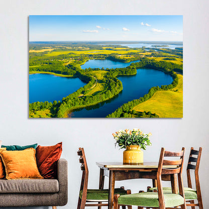 Narachanski Lake Meadows Aerial View Wall Art