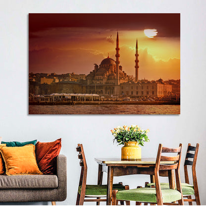 Yeni Cami Golden Hour Wall Art