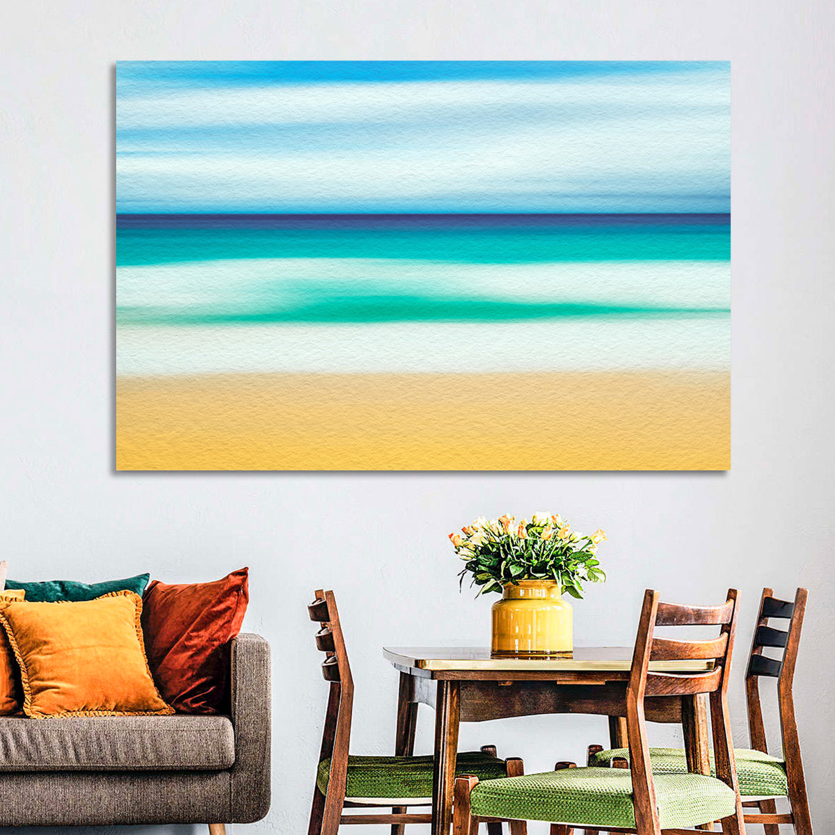 Sand and Surf Abstraction Wall Art