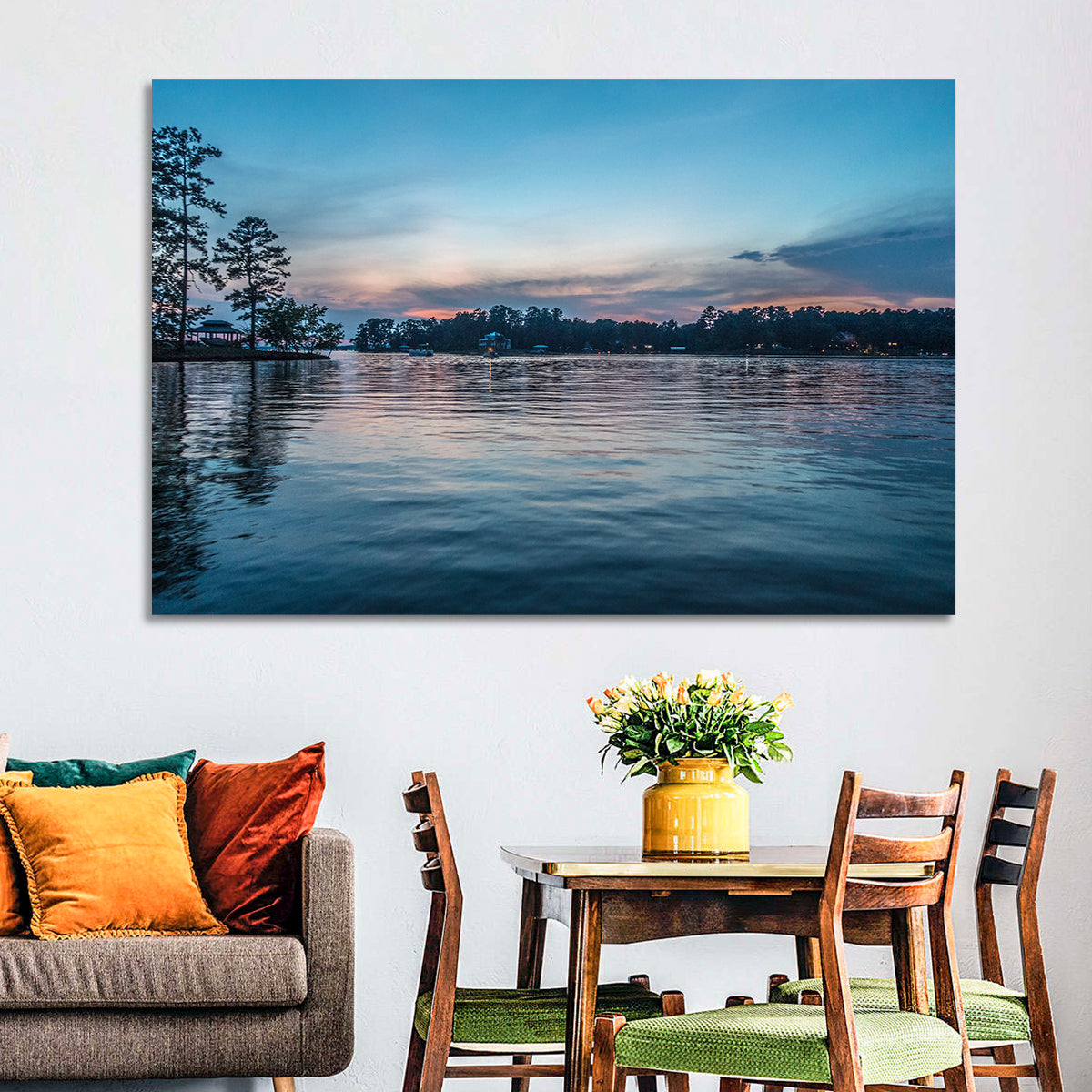 Lake Wateree Twilight Reflection Wall Art