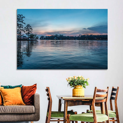 Lake Wateree Twilight Reflection Wall Art