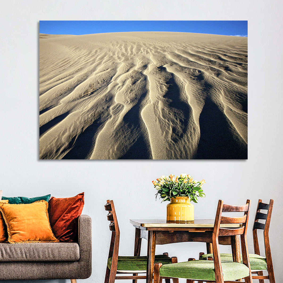 Endless Rippled Sand Dunes Wall Art