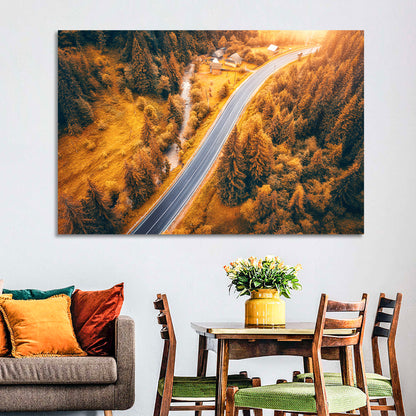 Carpathian Autumn Road Wall Art