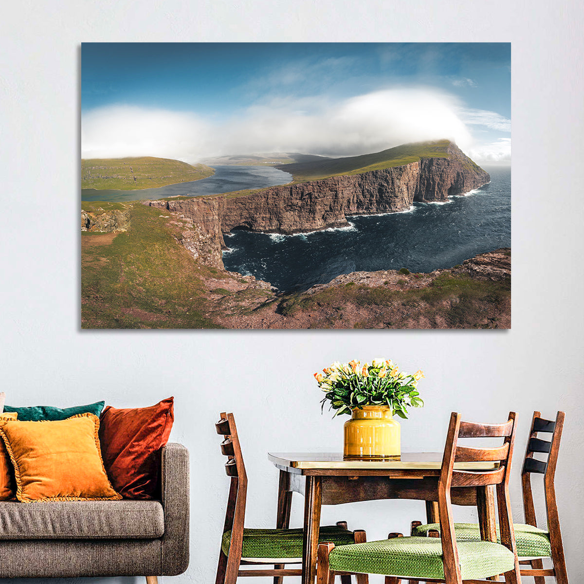 Traelanipa Cliffs, Sørvágsvatn Wall Art