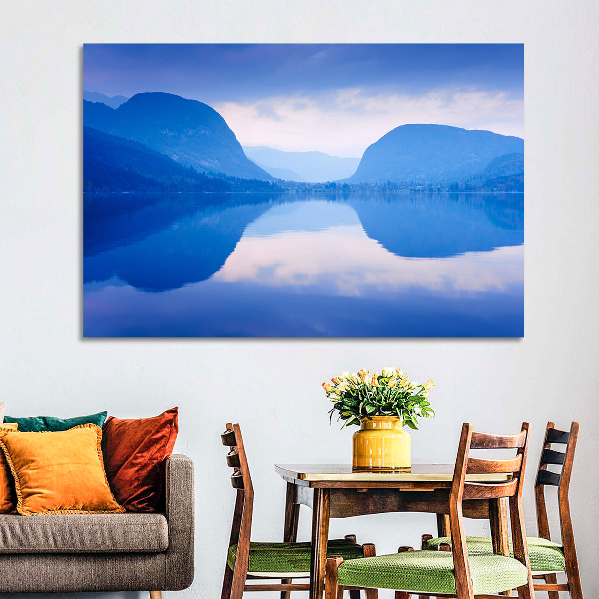 Lake Bohinj Morning Reflection Wall Art