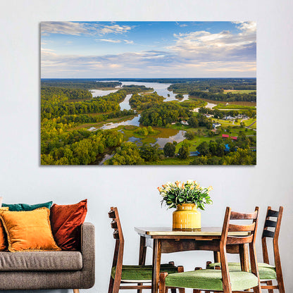 Lake Oconee Aerial Landscape Wall Art