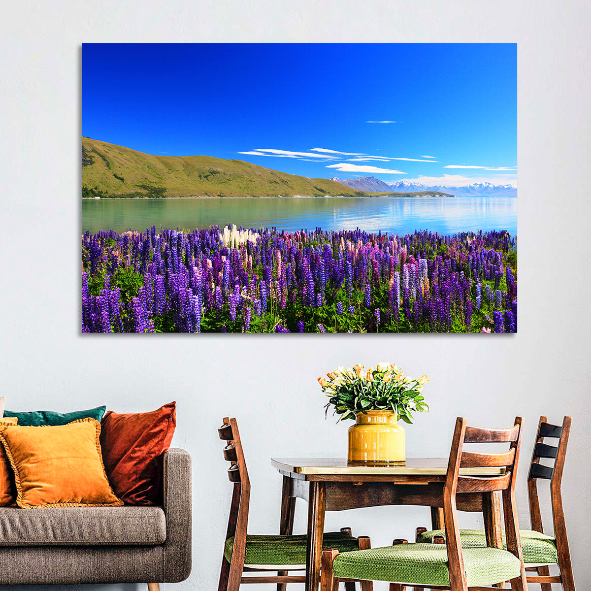 Lake Tekapo Lupine Fields Wall Art