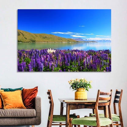Lake Tekapo Lupine Fields Wall Art