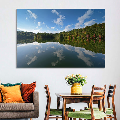 Autumn Reflection at Lake Santeetlah Wall Art