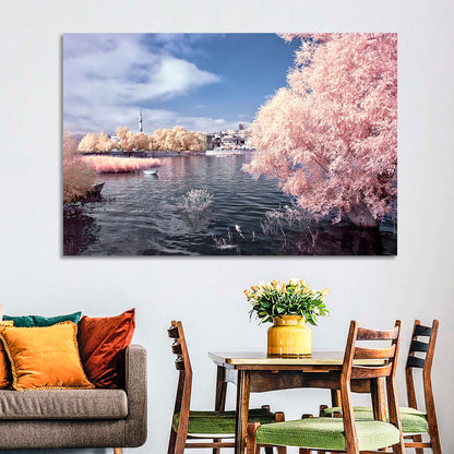 Golyazi Lake Infrared Landscape Wall Art