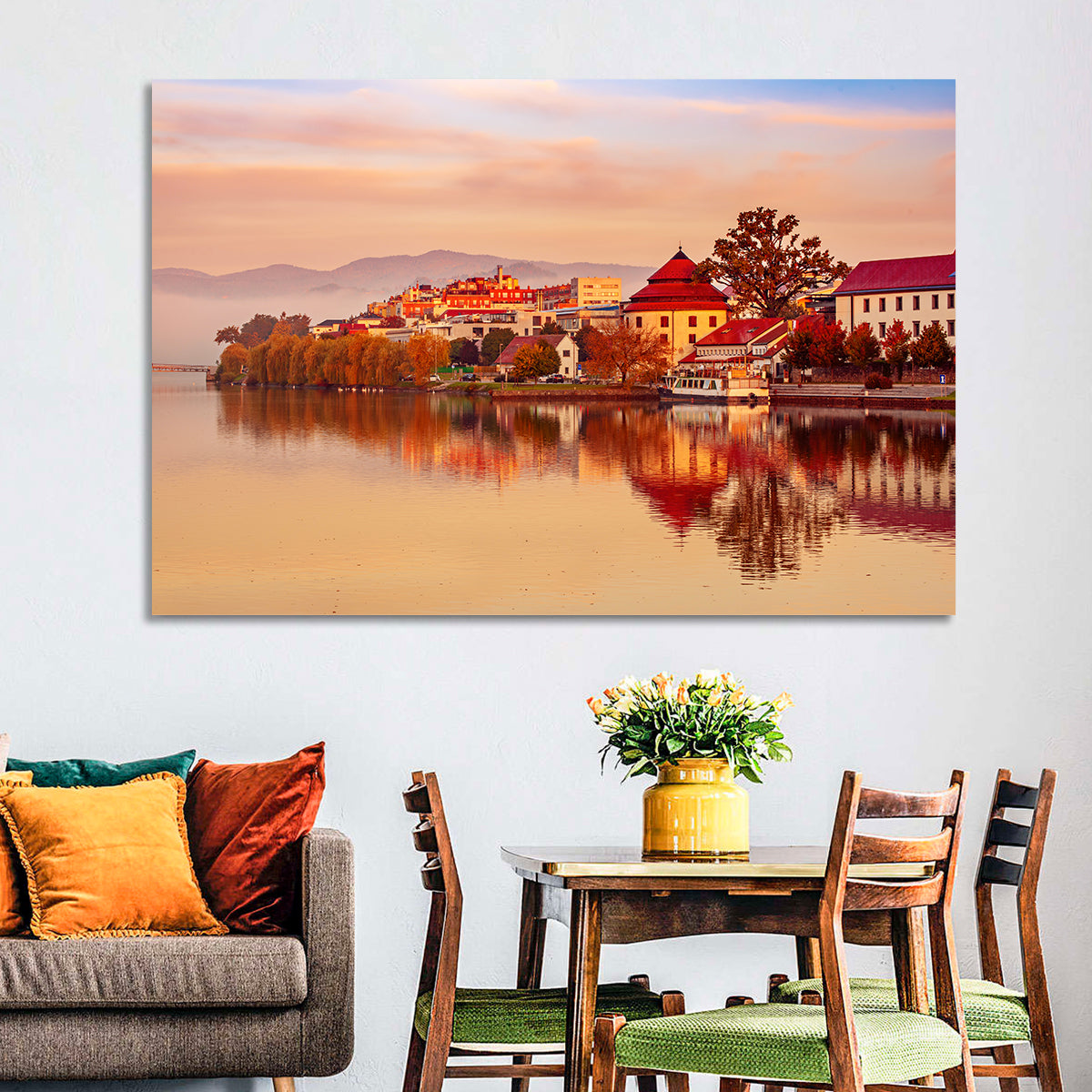 Svět Pond, Trebon Sunrise Wall Art