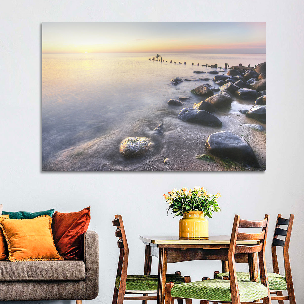 Michigan Shoreline Pilings Wall Art