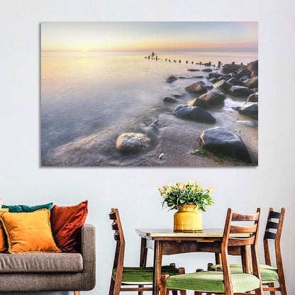 Michigan Shoreline Pilings Wall Art