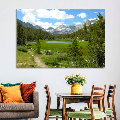 Sierra Nevada Trail to Snow Capped Peaks Wall Art