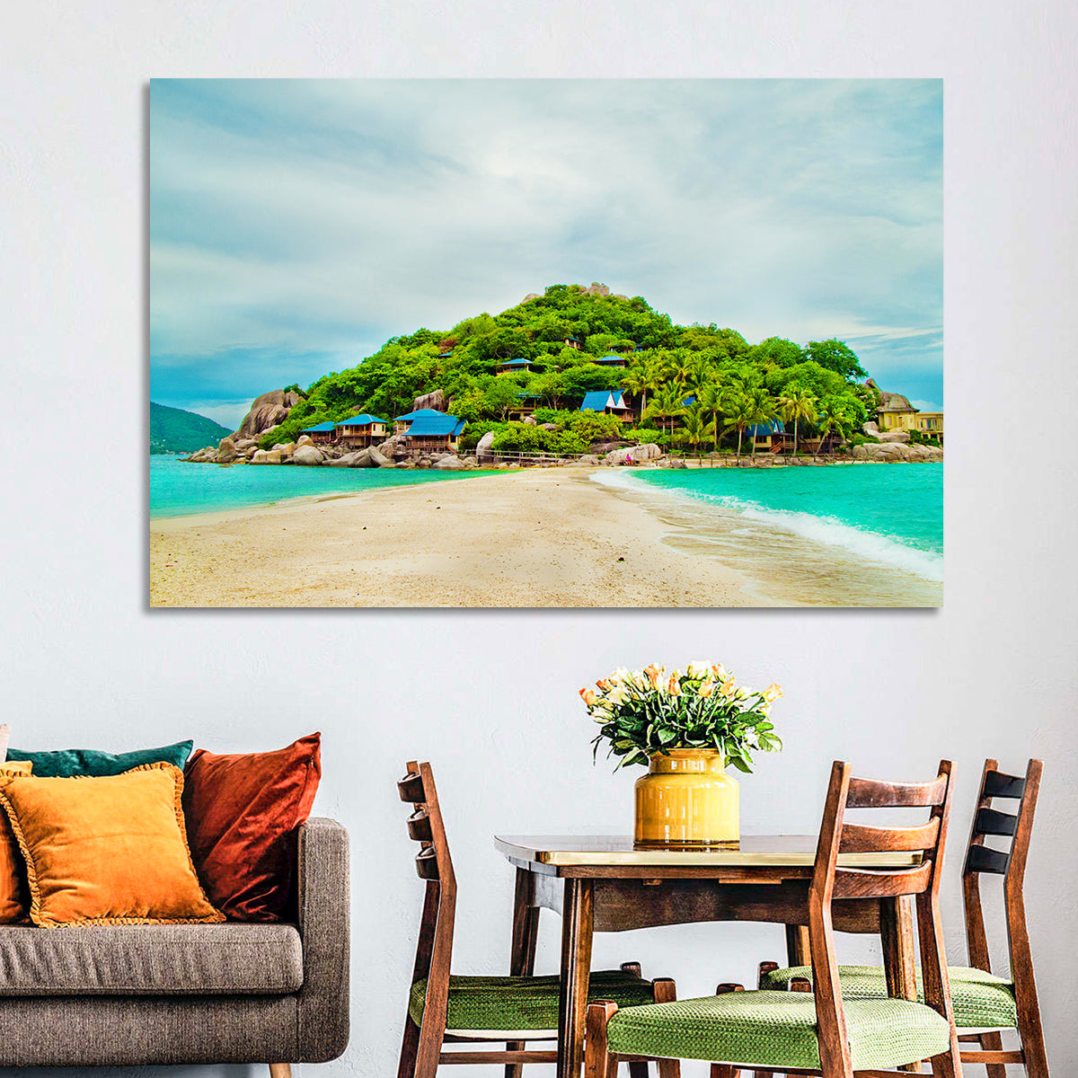 Koh Nang Yuan Sandbar Island Beach Wall Art