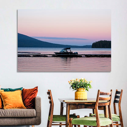 Odell Lake Dock at Twilight Wall Art
