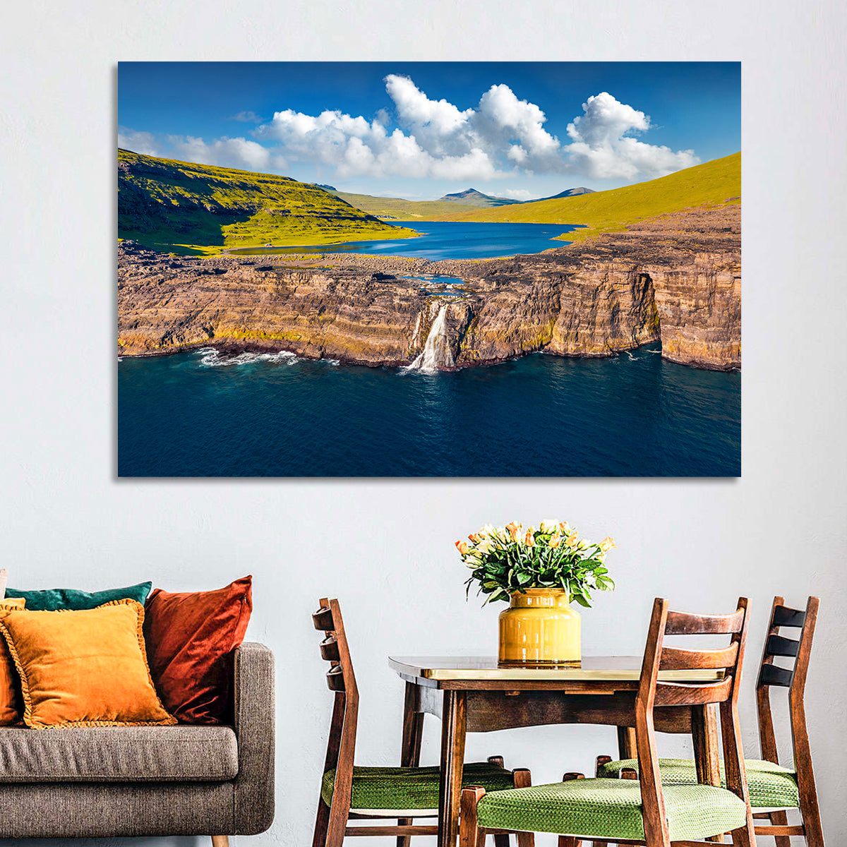 Mulafossur Waterfall Gasadalur Wall Art