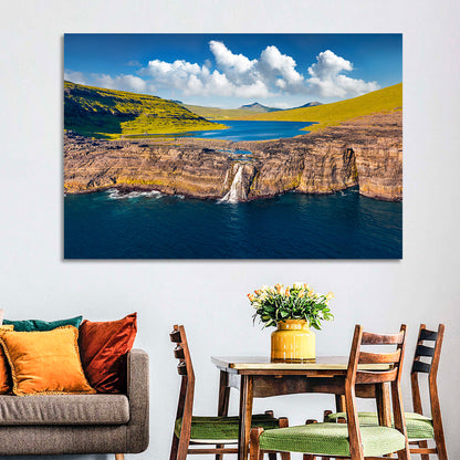 Mulafossur Waterfall Gasadalur Wall Art