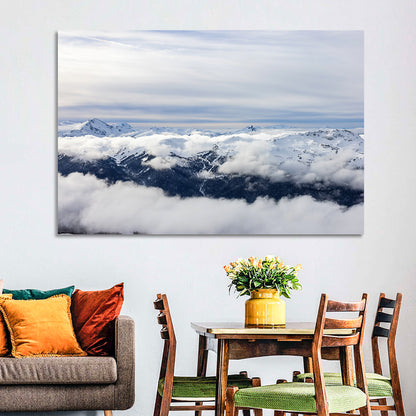 Snow-capped Whistler Peaks Wall Art