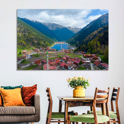 Uzungöl Village Lake View Wall Art