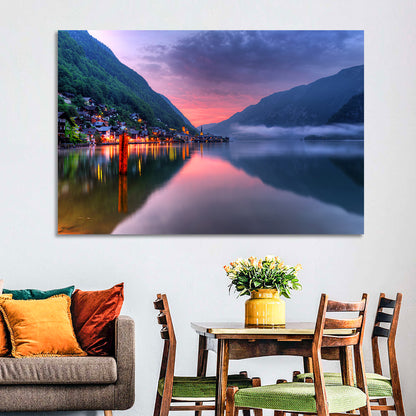 Hallstatt Mountain Village Wall Art