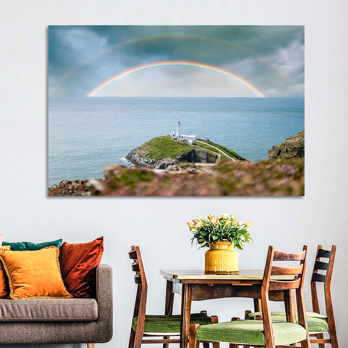 South Stack Lighthouse Coastline Wall Art
