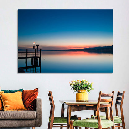 Lake Geneva Sunrise Pier Wall Art