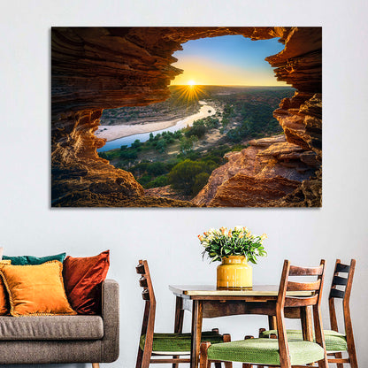 Nature's Window Sunrise, Kalbarri Wall Art