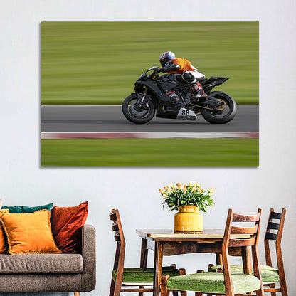 Motorcycle Racer No. 88 Wall Art