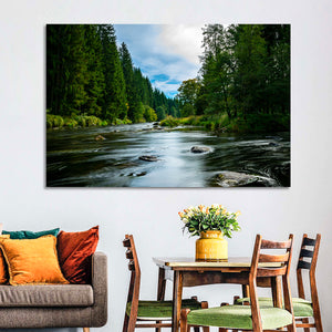 Bavarian Forest River Wall Art