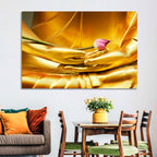 Buddha Hands with Lotus Wall Art