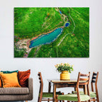 Meadows Lake Aerial Wall Art