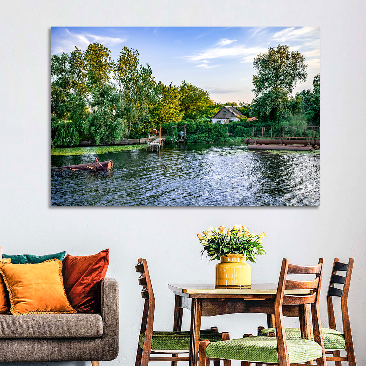 Konka River Golden Hour Wall Art