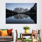 Zugspitze from Lake Seebensee Wall Art