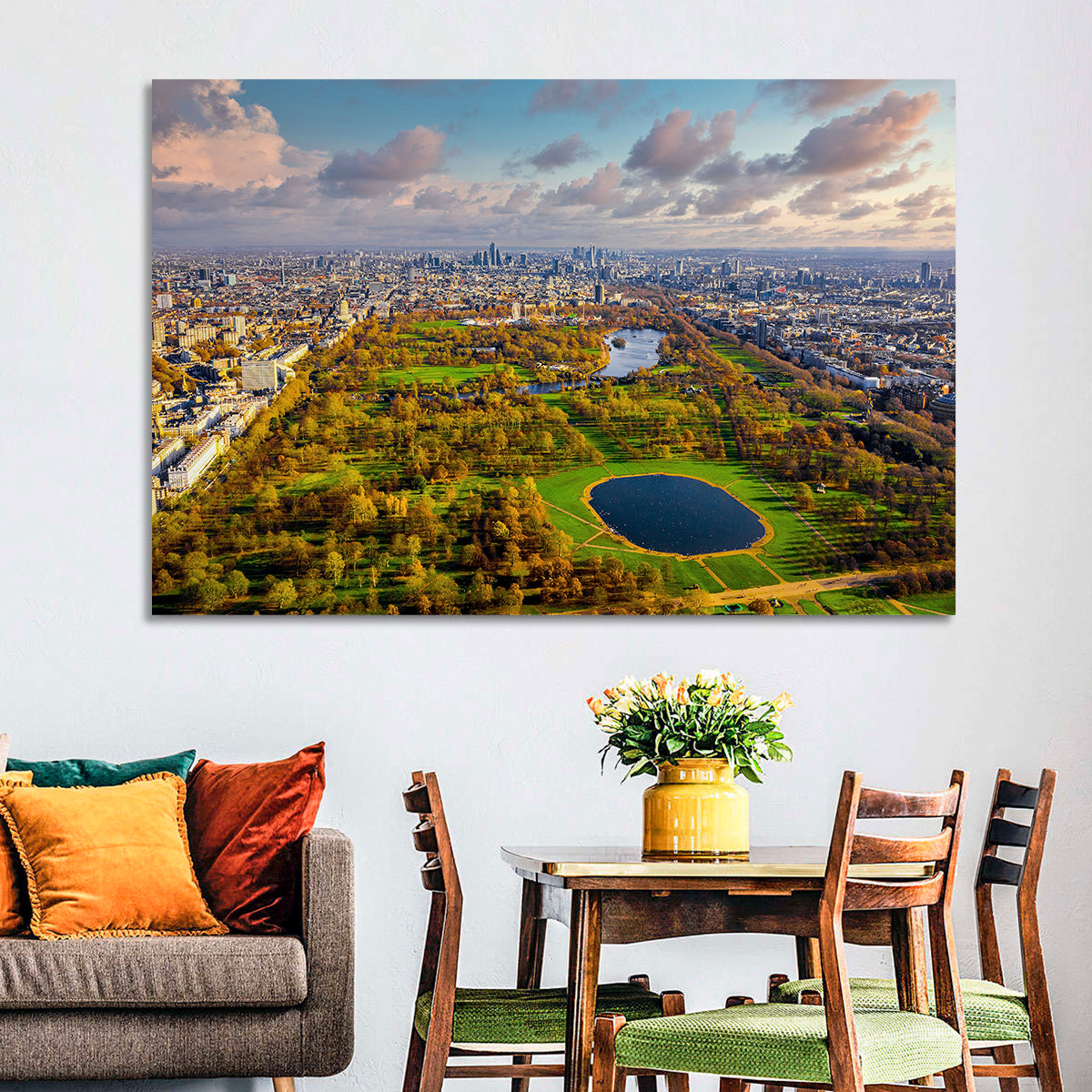 Hyde Park Aerial View Wall Art