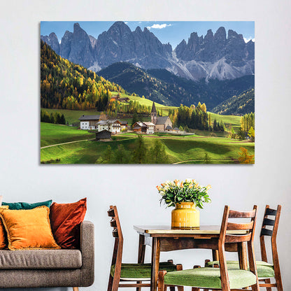 Santa Maddalena Autumn Village Wall Art